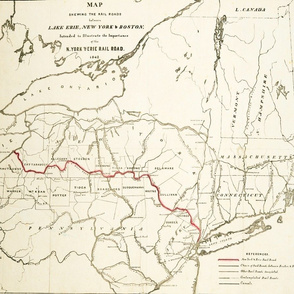 1842 New York & Lake Erie Railroad (21"W)