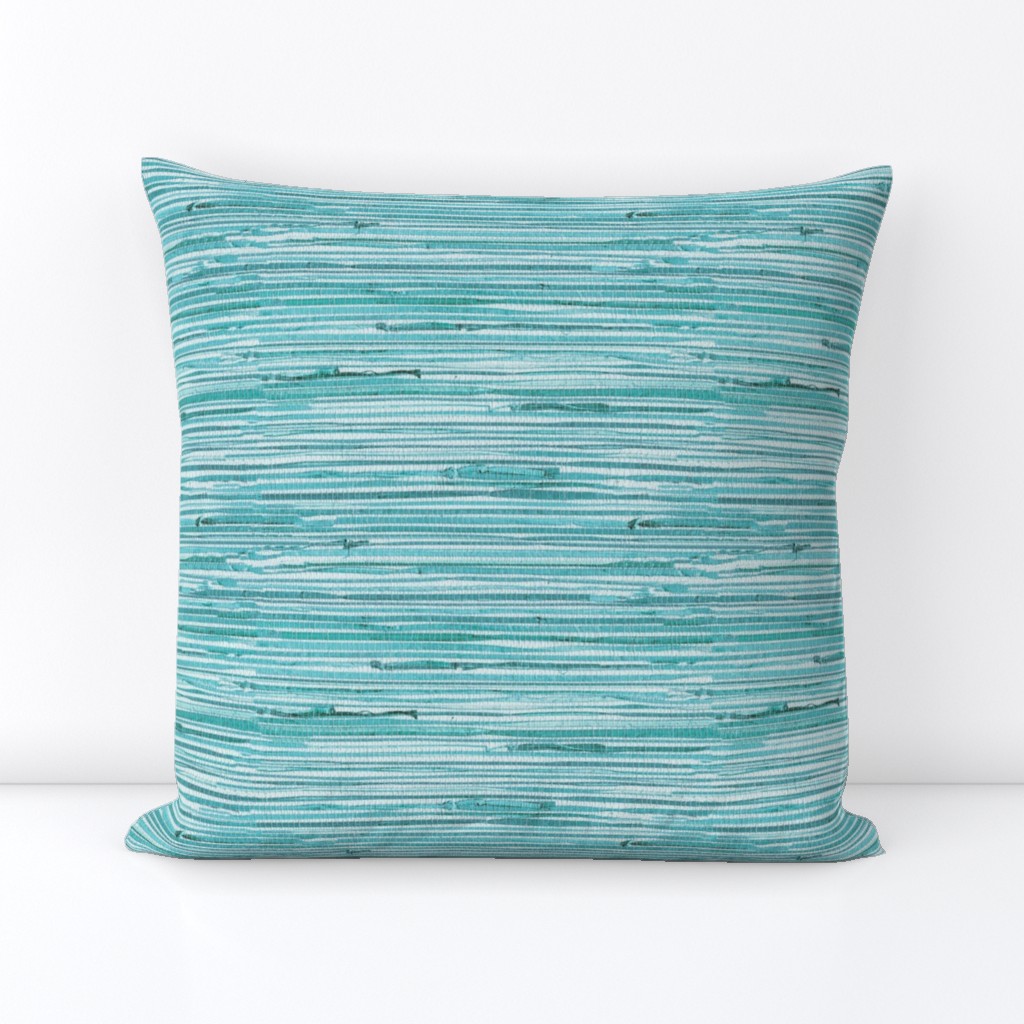 Aqua teal grasscloth woven wallpaper turquoise 