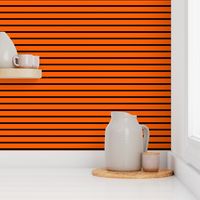 Stripes - Horizontal - Orange (#FF5F00) and Black (#000000) 