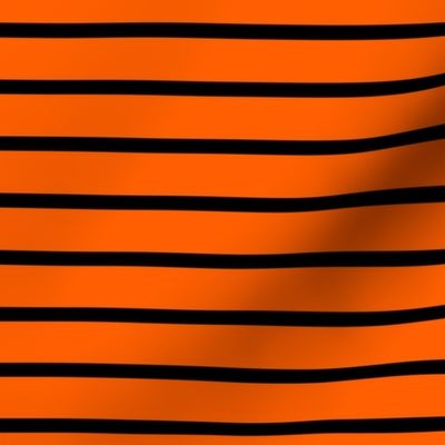 Stripes - Horizontal - Orange (#FF5F00) and Black (#000000) 