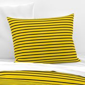 Stripes - Horizontal - Yellow (#FFD900) and Black (#000000)