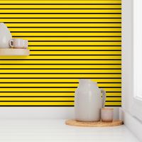 Stripes - Horizontal - Yellow (#FFD900) and Black (#000000)