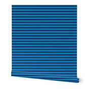 Stripes - Horizontal - Mid Blue (#0081C8) and Black (#000000) 