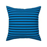 Stripes - Horizontal - Mid Blue (#0081C8) and Black (#000000) 