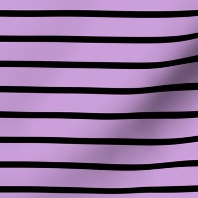 Stripes - Horizontal - Light Purple (#CB9FD9) and Black (#000000) 