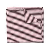 Stripes - Horizontal - Light Pink (#F5CCD3) and Black (#000000) 