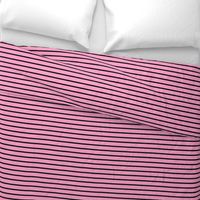 Stripes - Horizontal - Mid Pink (#FBA0C6) and Black (#000000) 