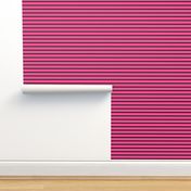 Stripes - Horizontal - Mid Pink (#F34C92) and Black (#000000) 