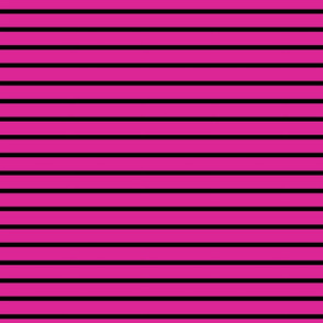 Stripes - Horizontal - Dark Pink (#DD2695) and Black (#000000) 