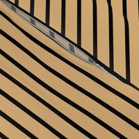 Stripes - Horizontal - Pale Brown (#E0B67C) and Black (#000000) 
