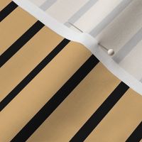 Stripes - Horizontal - Pale Brown (#E0B67C) and Black (#000000) 