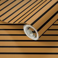 Stripes - Horizontal - Light Brown (#C6883D) and Black (#000000) 