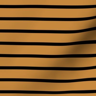 Stripes - Horizontal - Light Brown (#C6883D) and Black (#000000) 