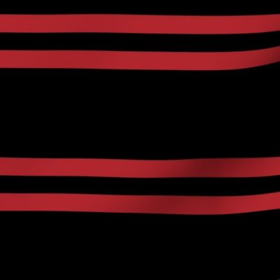 Stripes - Horizontal - Dark Red (#B1252C) double 0.5 inch stripes with Black (#000000) 2.5 inch stripes