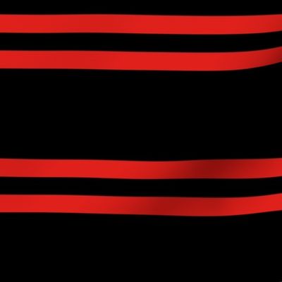 Stripes - Horizontal - Red (#E0201B) double 0.5 inch stripes with Black (#000000) 2.5 inch stripes