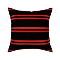 Stripes - Horizontal - Red (#E0201B) double 0.5 inch stripes with Black (#000000) 2.5 inch stripes