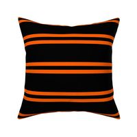 Stripes - Horizontal - Orange (#FF5F00) double 0.5 inch stripes with Black (#000000) 2.5 inch stripes