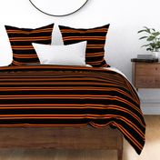 Stripes - Horizontal - Orange (#FF5F00) double 0.5 inch stripes with Black (#000000) 2.5 inch stripes