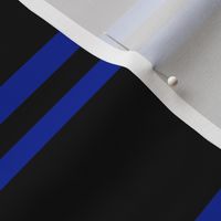 Stripes - Horizontal - Dark Blue (#002398) double 0.5 inch stripes with Black (#000000) 2.5 inch stripes