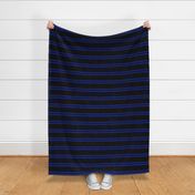 Stripes - Horizontal - Dark Blue (#002398) double 0.5 inch stripes with Black (#000000) 2.5 inch stripes