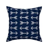 Navy and White Arrows Large