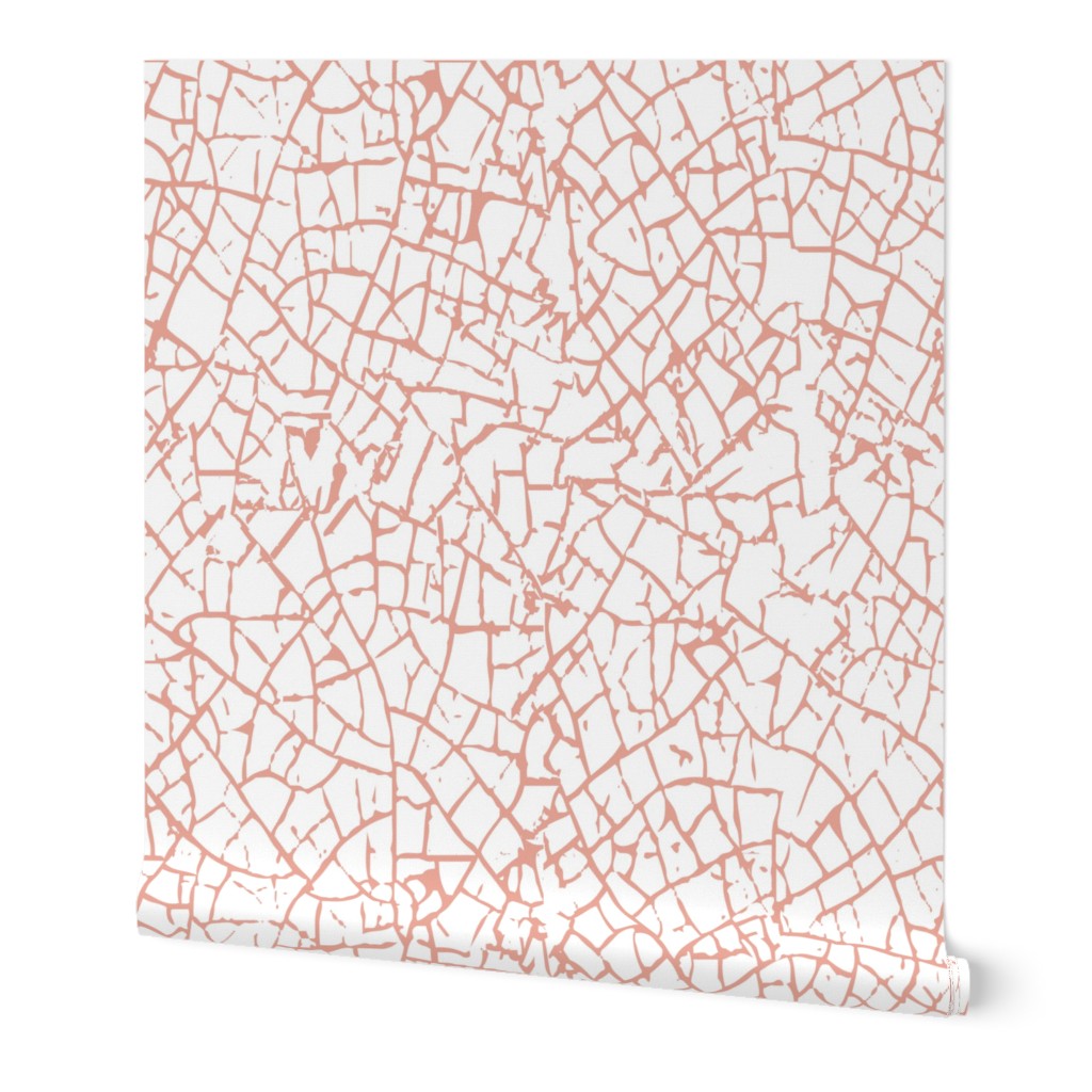 Blush crackle cracked pattern pale dogwood 