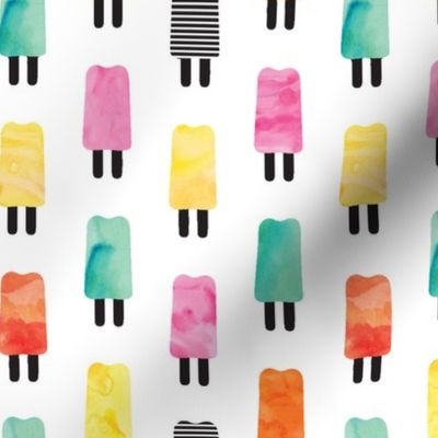 Watercolor Popsicles