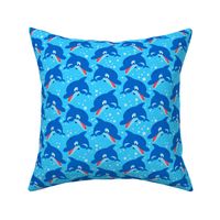 Leaping Dolphins Light Blue by Cheerful Madness!!