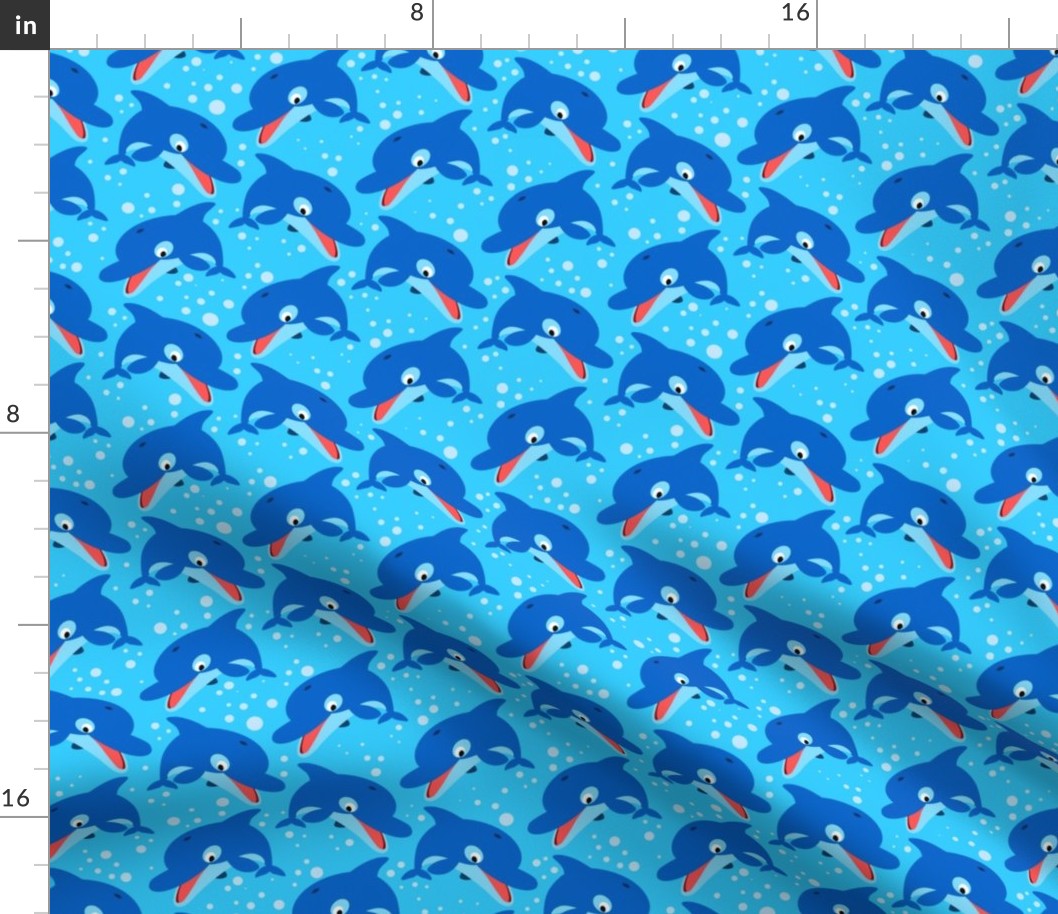 Leaping Dolphins Light Blue by Cheerful Madness!!