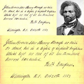 Dean's Frederick Douglass Portrait & Quote