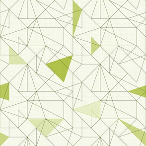 Triangles&lines (Olive)