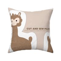 alpaca cut and sew fat quarter pillow