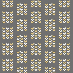 Arrows Gray Gold and White