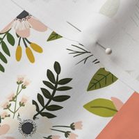 Blush Sprigs and Blooms Puzzle Wholecloth