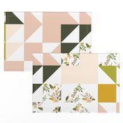 Blush Sprigs and Blooms Puzzle Wholecloth