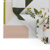 Blush Sprigs and Blooms Puzzle Wholecloth