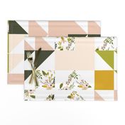 Blush Sprigs and Blooms Puzzle Wholecloth