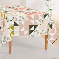 Blush Sprigs and Blooms Puzzle Wholecloth