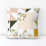 Blush Sprigs and Blooms Puzzle Wholecloth