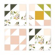 Blush Sprigs and Blooms Puzzle Wholecloth