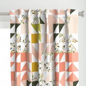 Blush Sprigs and Blooms Puzzle Wholecloth