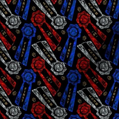 Red white blue rosettes - small