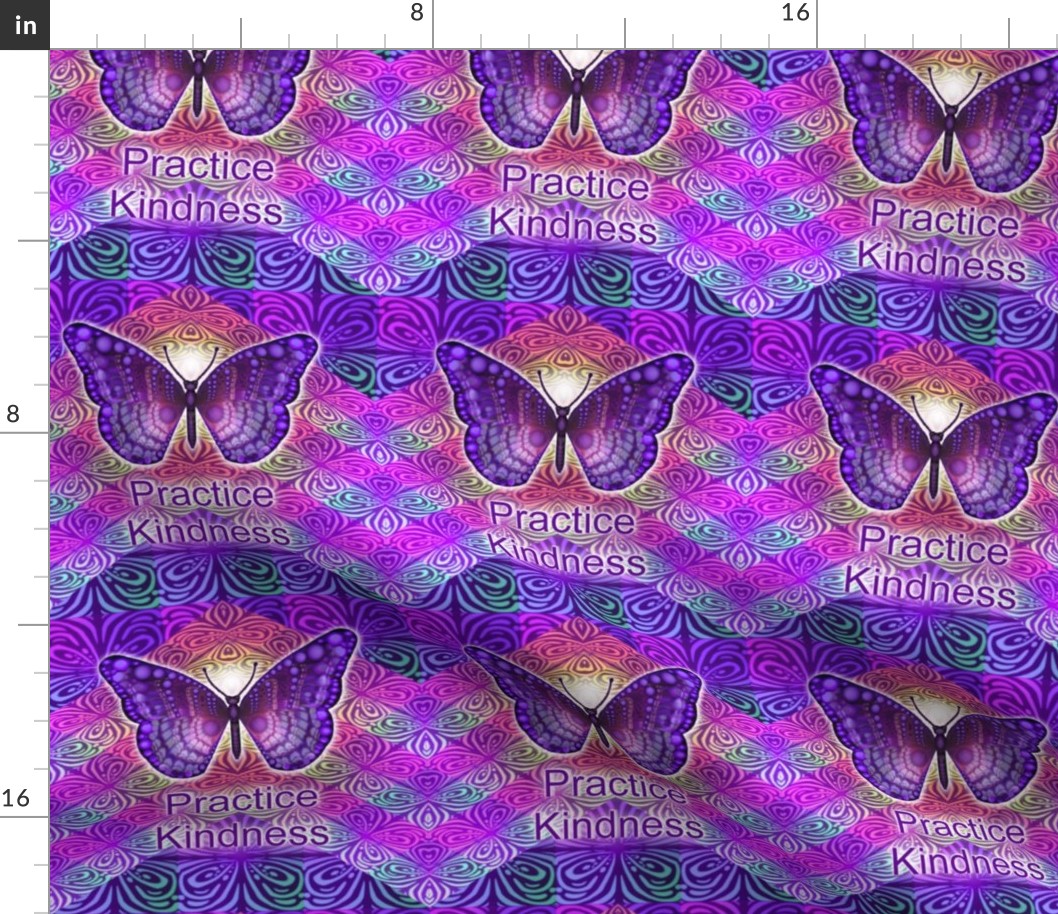 Purple Butterfly Practice Kindness