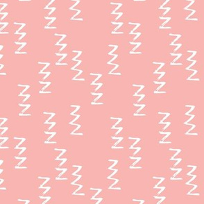 Geometric raw zigzig thunder lightning thunderbolt memphis style modern abstract brush strokes pastel pink