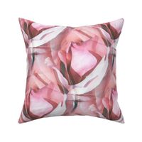 Art nouveau pink rose