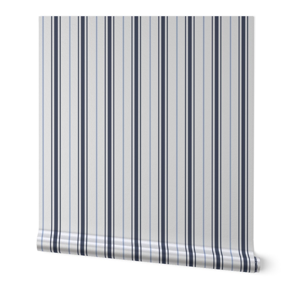 Blue Stripe Navy Stripe Carolina Blue Stripe Preppy Ticking