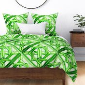 Marble Quilt Green Diagonal 27"