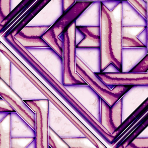 Marble Quilt Purple Diagonal 27"