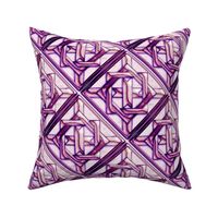 Marble Quilt Purple Diagonal