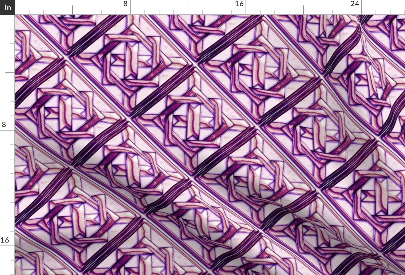 Marble Quilt Purple Diagonal